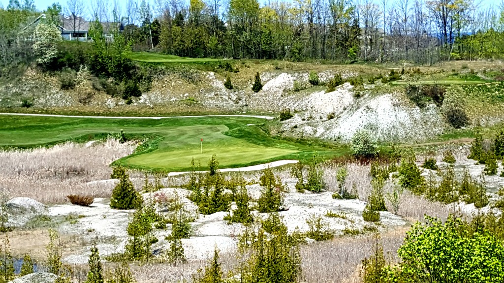 While water-front views dominate at Bay Harbor, my most striking is this shot on the Quarry nine.